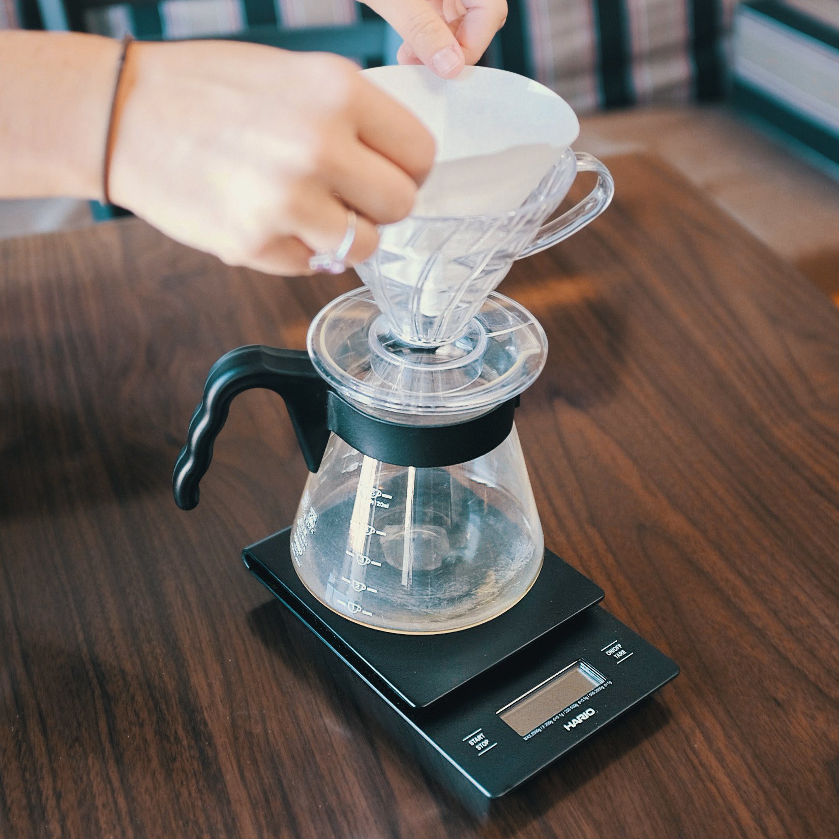 Balanza drip Hario V60 Negra Balanza drip Hario V60 Negra