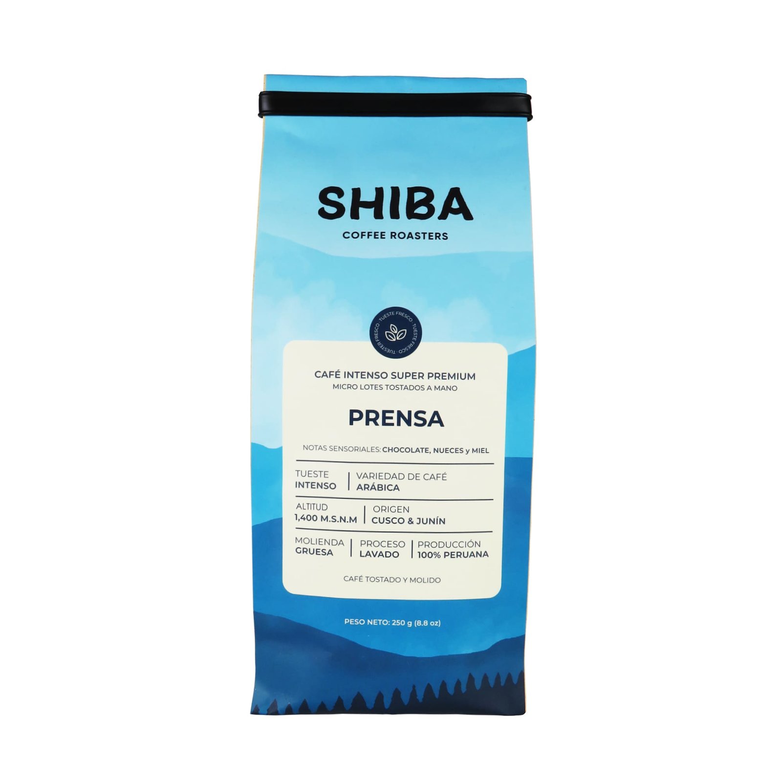 SHIBA café intenso molido para prensa francesa