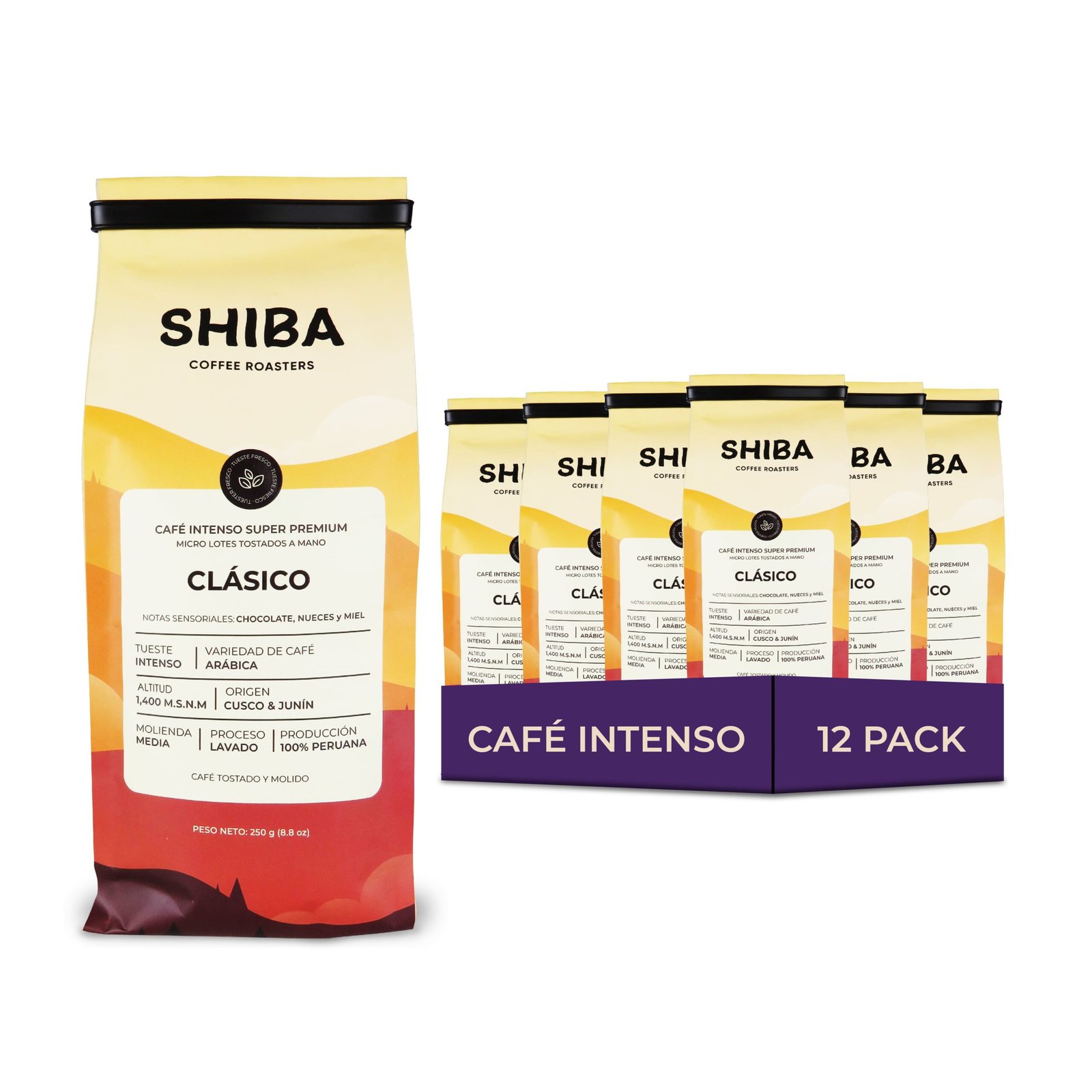 Café molido para pasar SHIBA 250 g