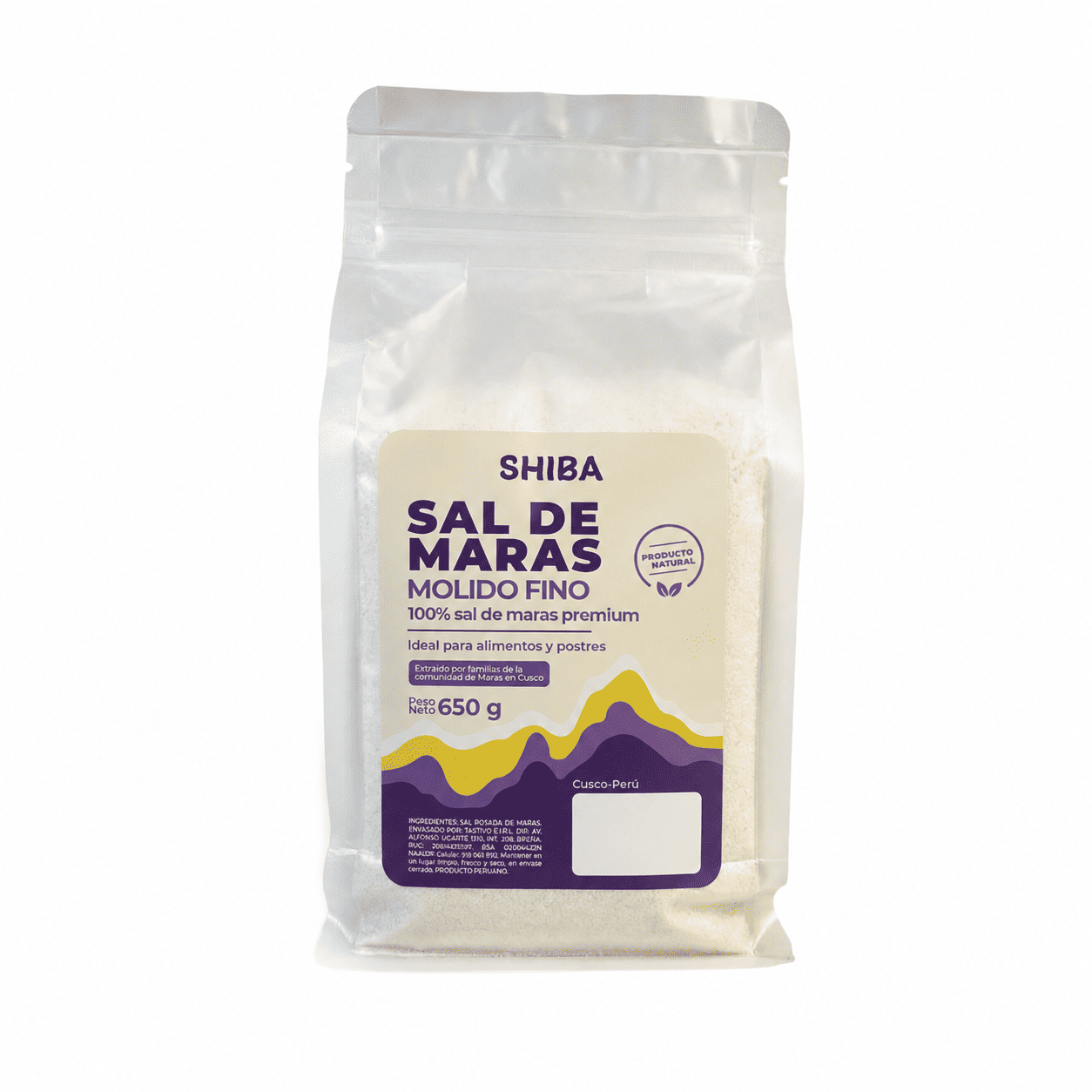 Sal rosada de maras molida fina SHIBA